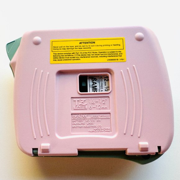 3205 BROTHER P TOUCH LABEL MAKER MACHINE PASTEL COMBINATION STATIONERY OFFICE - Picture 4 of 9